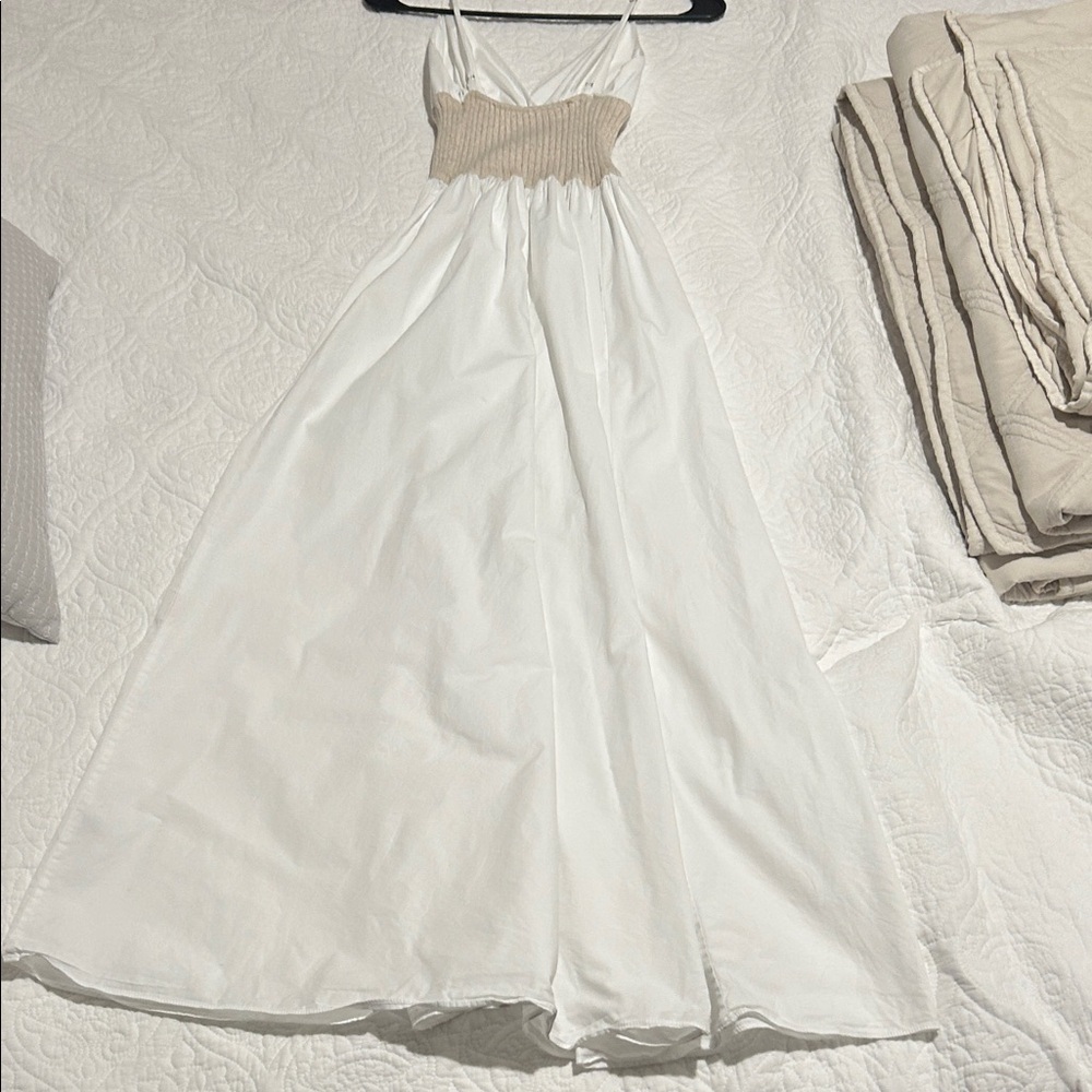 NAADAM White and Tan Maxi Dress - Picture 9 of 13